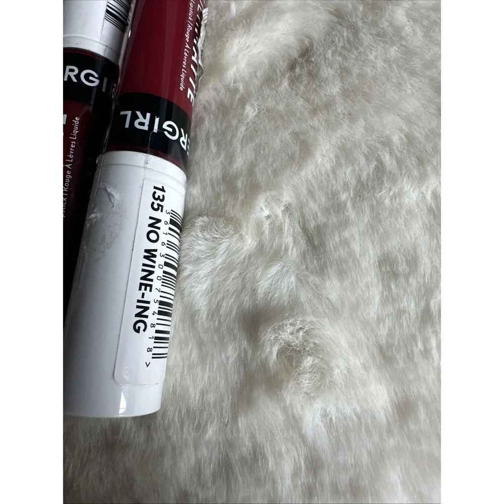 Lot of TWO Covergirl Outlast Ultimatte Liquid Lipstick‎ Shade 135 No Wine-ing
